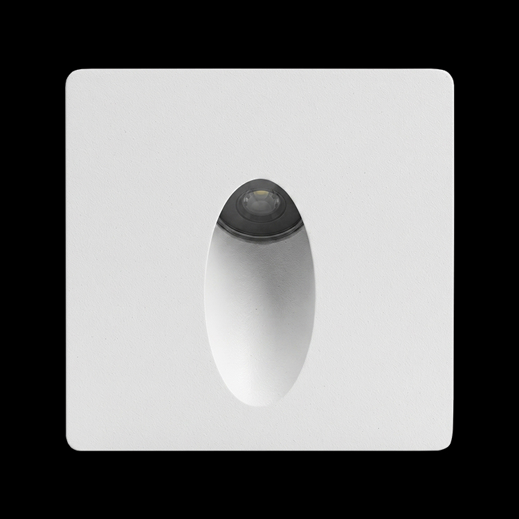 230v 1W LED SMD Square Recessed Step Light