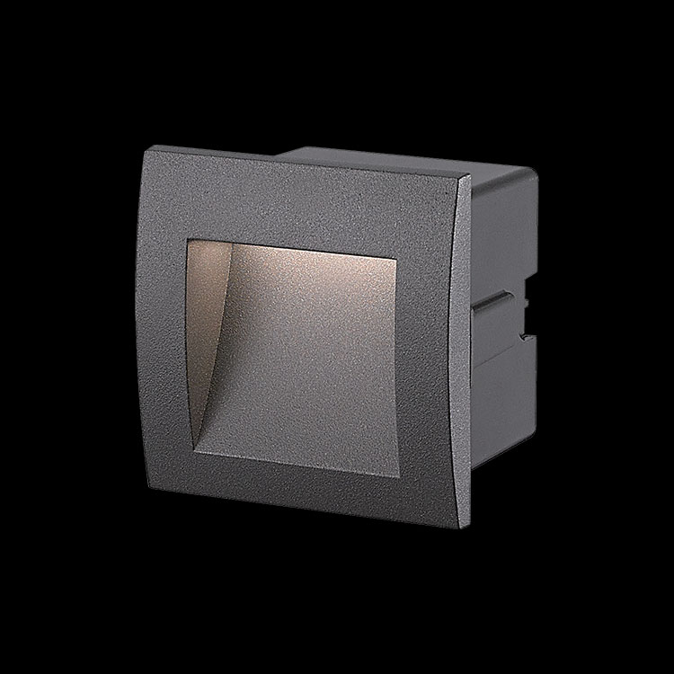 230v 1W LED SMD Square Small Recessed Step Light