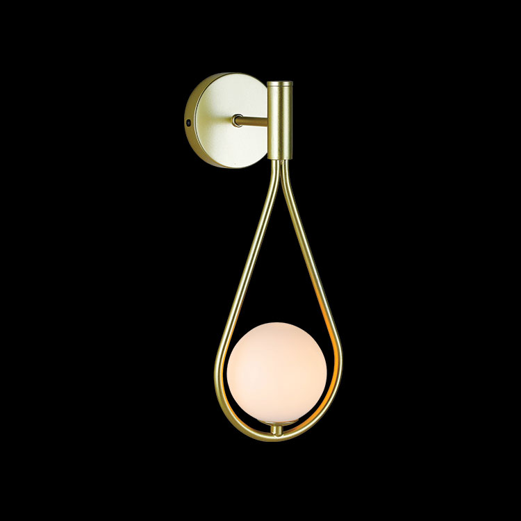 230v 3.5W G9 LED Tear Drop Glass Wall Light