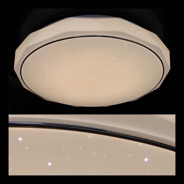 40cm acrylic sparkle ceiling light with warm white glow