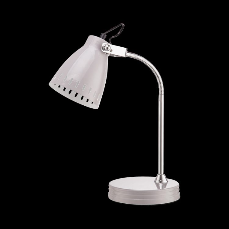grey flexi desk lamp E27 adjustable arm modern design