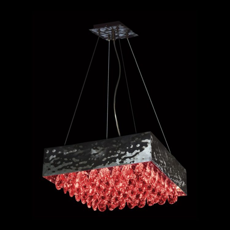 Large red magma crystal pendant G9 luxury ceiling light