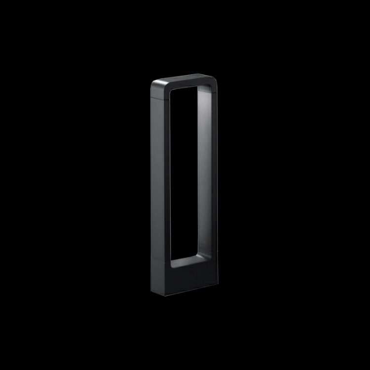 Rectangular bollard light LED COB 7W modern outdoor pathway fixture