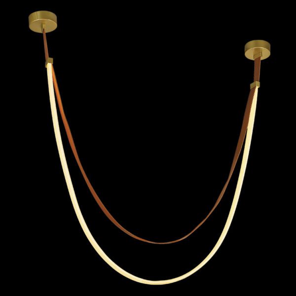 230V 30W LED 2m Leather Loop Pendant | Modern LED Lighting