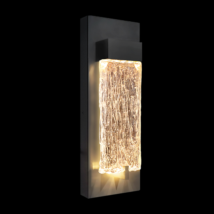 modern LED ripple wall light fixture