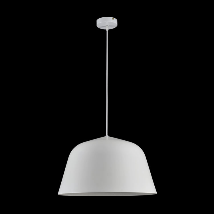 230v 40W E27 Cupcake Metal Pendant, White